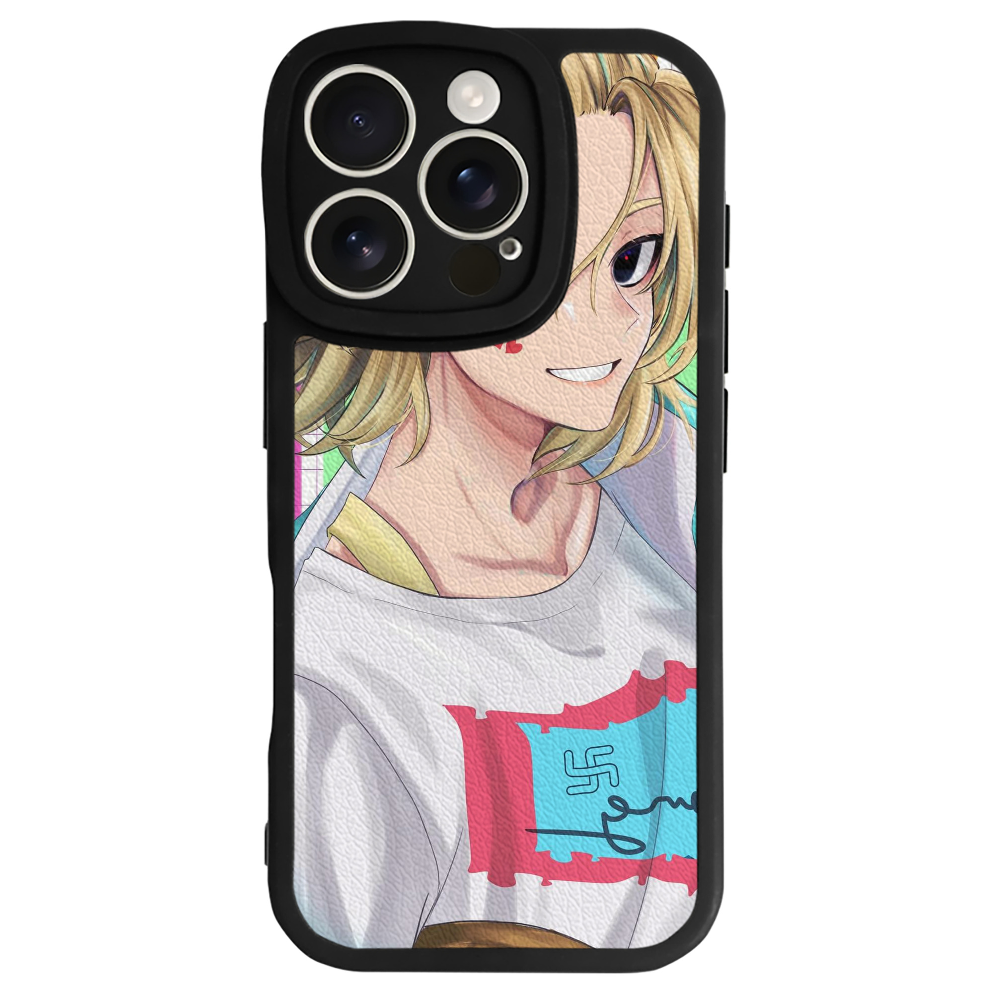 （画像用） 東京リベンジャーズ Tokyo Revengers 【iPhone 16シリーズ対応】シリコンスマホケース（レザー調） 材質：シリコン